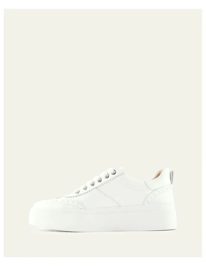 Jo Mercer Karter Leather Sneakers in White