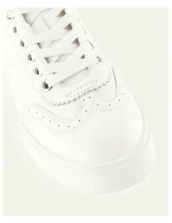 Jo Mercer Karter Leather Sneakers in White