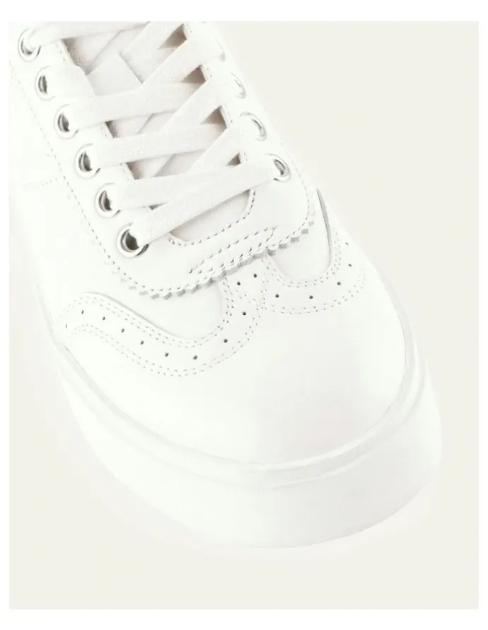 Jo Mercer Karter Leather Sneakers in White