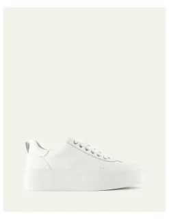 Jo Mercer Karter Leather Sneakers in White