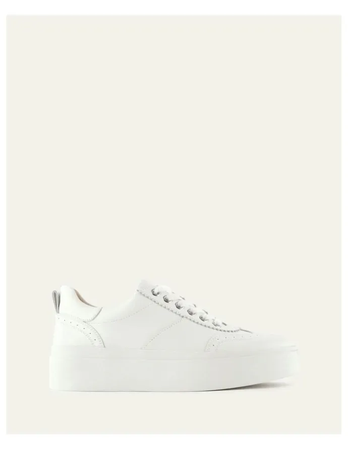 Jo Mercer Karter Leather Sneakers in White