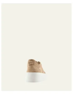 Jo Mercer Karter Suede Sneakers in Latte