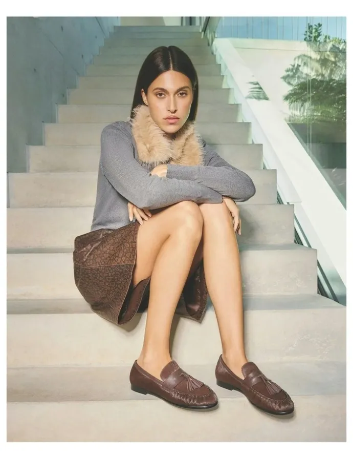 Jo Mercer Myra Loafers in Chocolate Leather