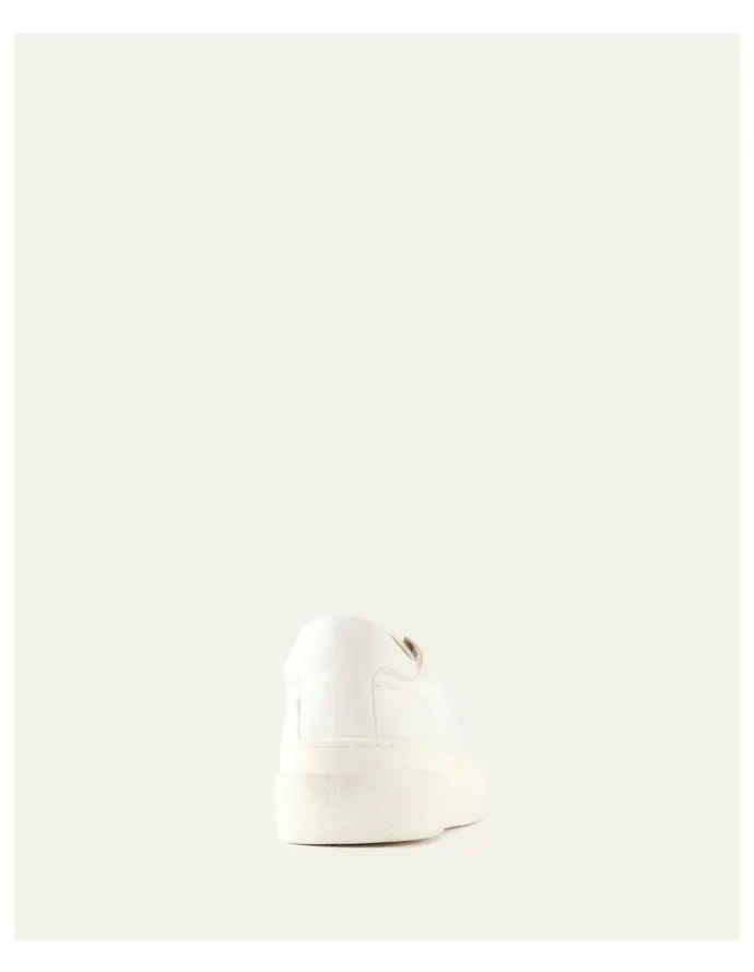 Jo Mercer Trinny Leather Sneakers in White