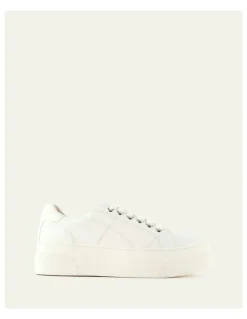 Jo Mercer Trinny Leather Sneakers in White
