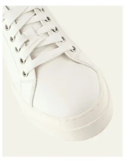 Jo Mercer Trinny Leather Sneakers in White
