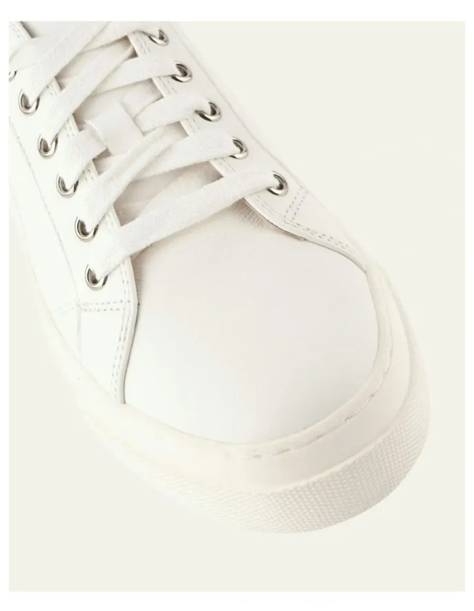 Jo Mercer Trinny Leather Sneakers in White