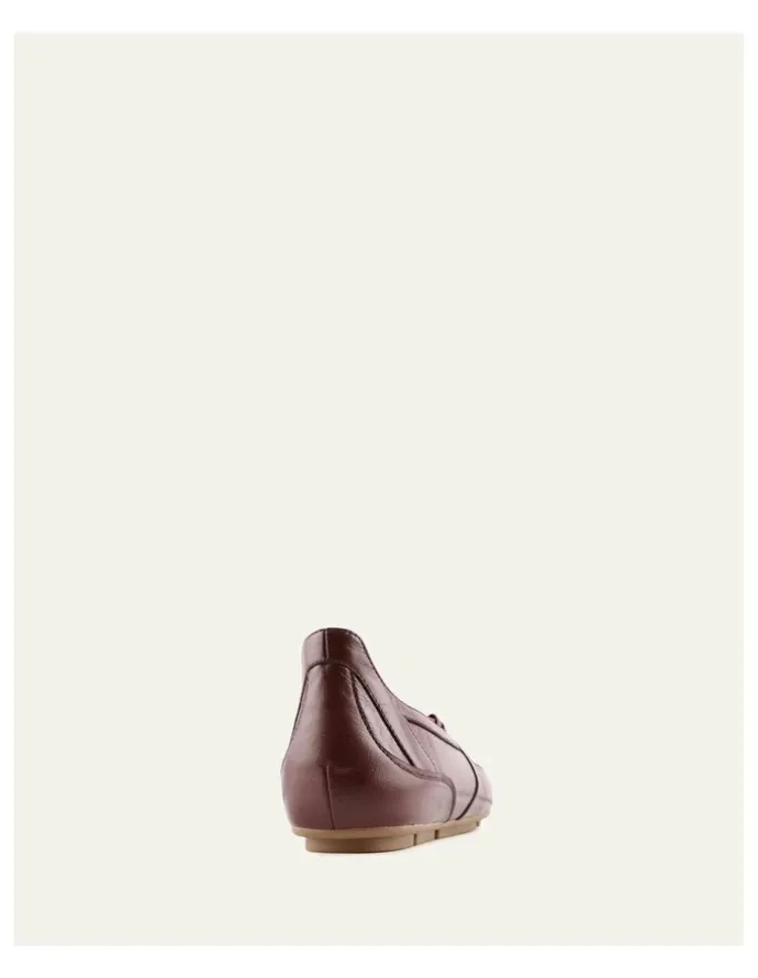 Jo Mercer Umber Leather Sneakers in Mulberry