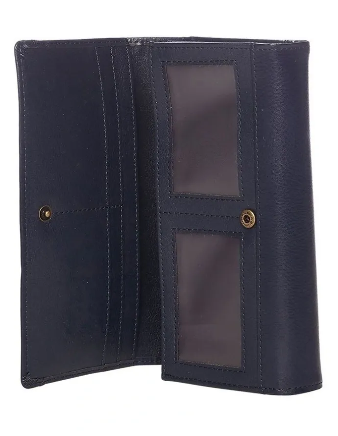 Joan Weisz Dakota Bifold Wallet in Navy
