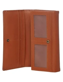Joan Weisz Dakota Bifold Wallet in Tan