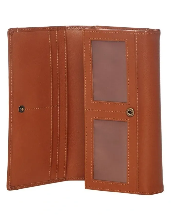 Joan Weisz Dakota Bifold Wallet in Tan