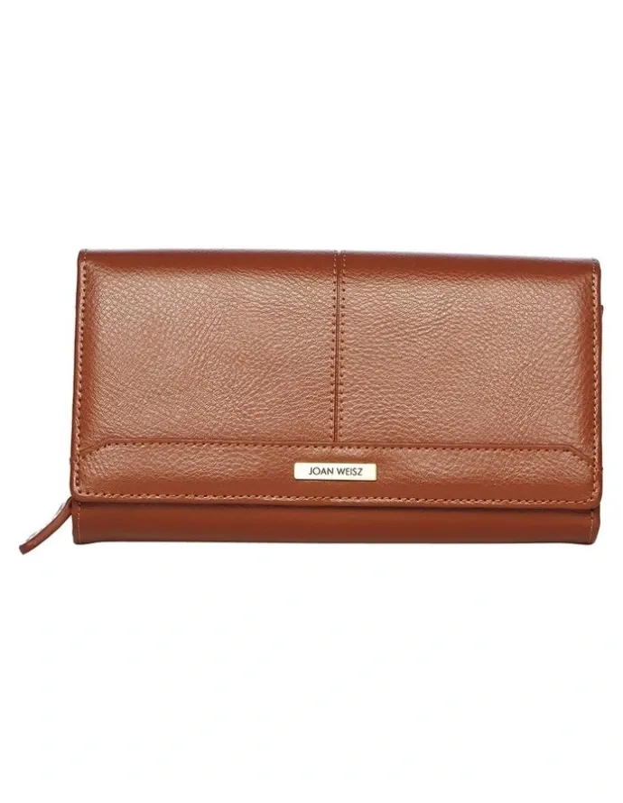 Joan Weisz Dakota Bifold Wallet in Tan