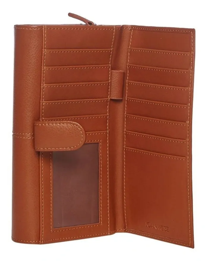 Joan Weisz Dakota Bifold Wallet in Tan
