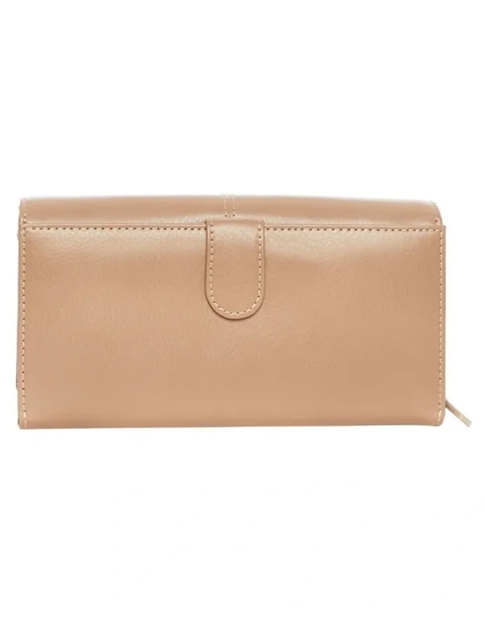 Joan Weisz Dakota Flap Over Wallet in Taupe