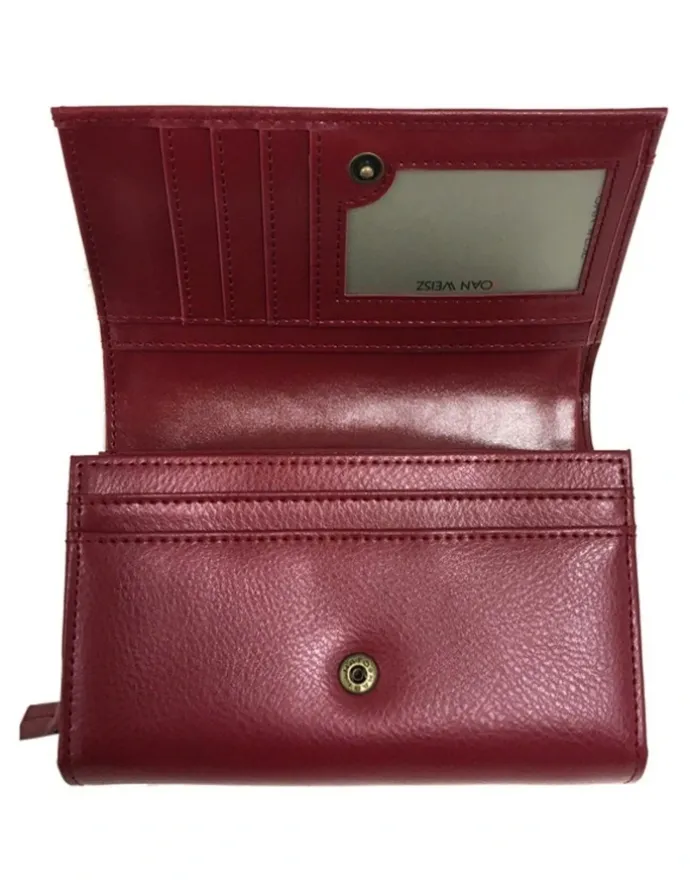 Joan Weisz Dakota French Purse in Red