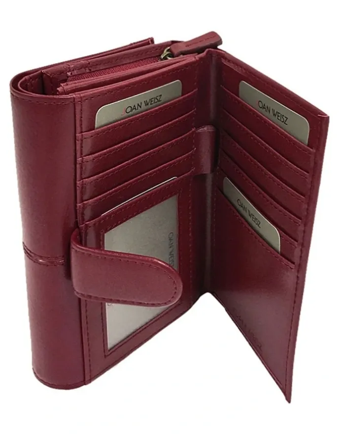 Joan Weisz Dakota French Purse in Red