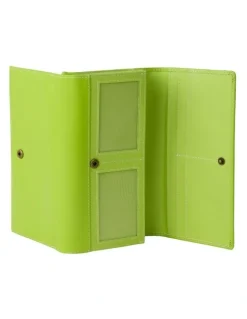 Joan Weisz Dakota Large Wallet in Lime