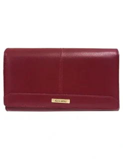 Joan Weisz Dakota Large Wallet in Red