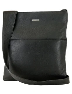 Joan Weisz Front Zip Pocket Sling Bag Large in Black