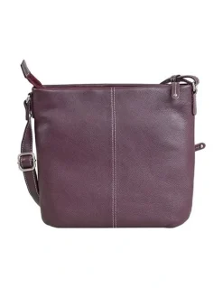 Joan Weisz Swerve Crossbody Bag in Mulberry