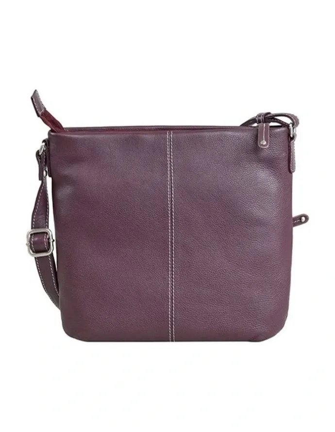 Joan Weisz Swerve Crossbody Bag in Mulberry