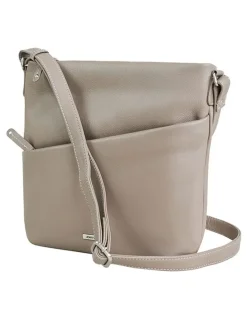 Joan Weisz Swerve Crossbody Bag in Taupe