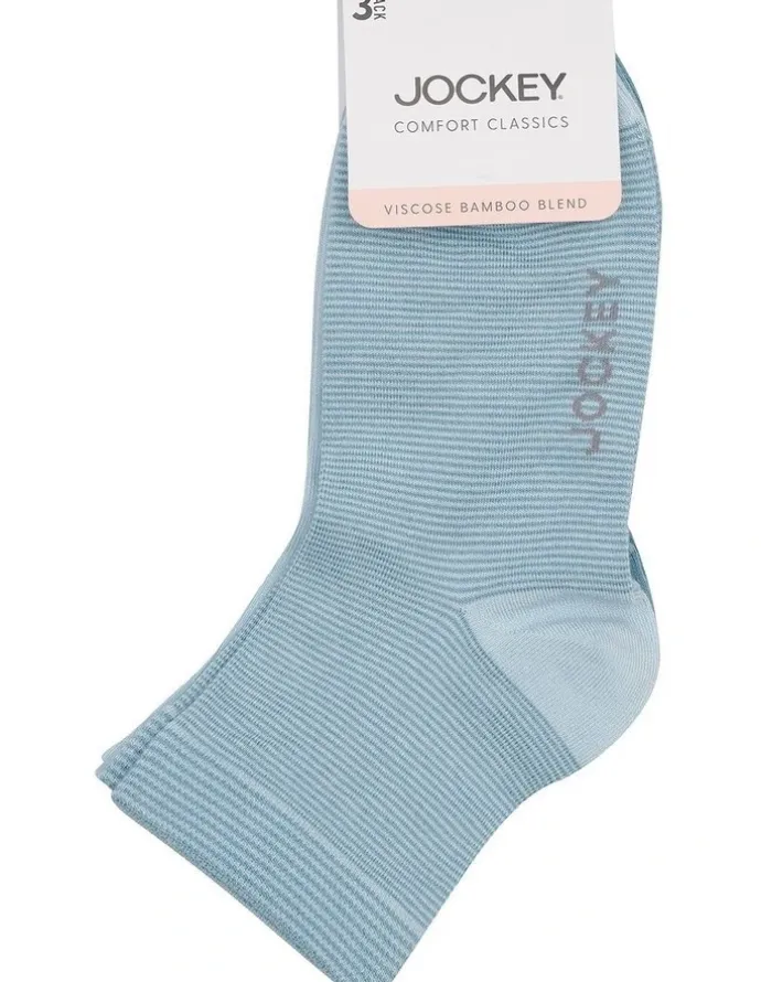 Jockey Comfort Classics Anklet Socks 3 Pack in Multi