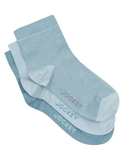 Jockey Comfort Classics Anklet Socks 3 Pack in Multi