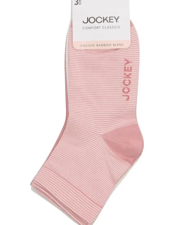 Jockey Comfort Classics Anklet Socks 3 Pack in Multi