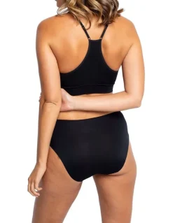 Jockey Next Gen High Cut Brief in Black