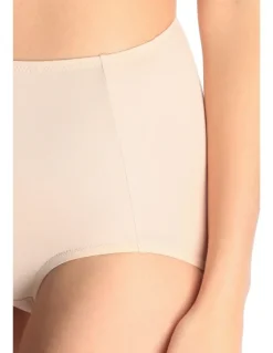 Jockey No Ride Up Micro Full Brief in Beige