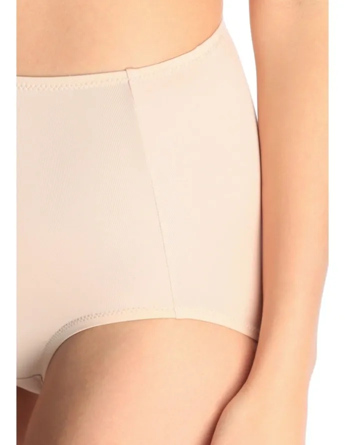 Jockey No Ride Up Micro Full Brief in Beige