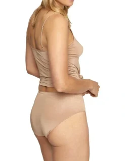 Jockey NPL Tactel High Cut Brief in Beige