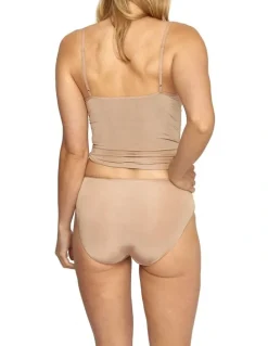 Jockey NPL Tactel High Cut Brief in Beige
