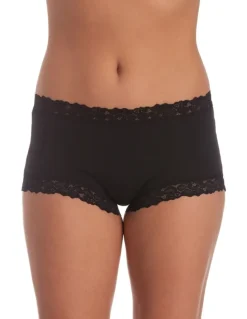 Jockey Parisienne Cotton Full Brief in Black