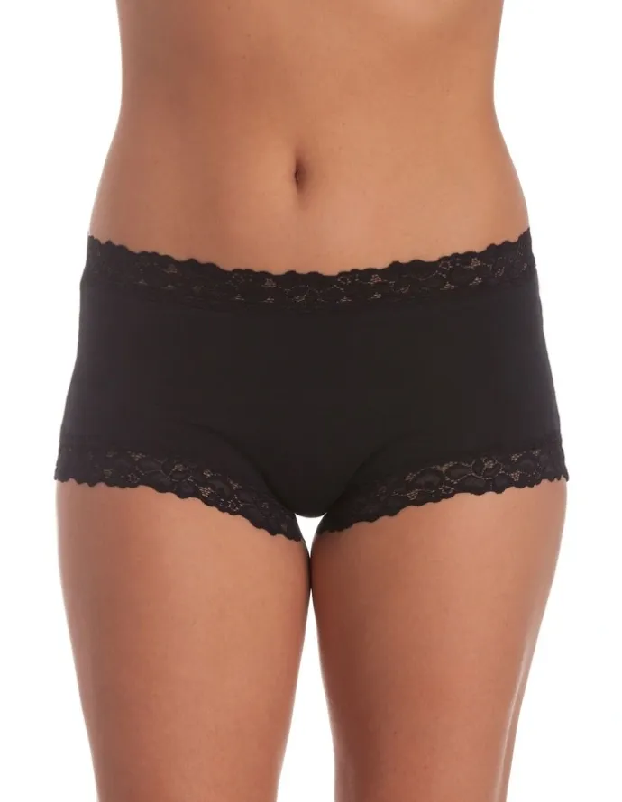 Jockey Parisienne Cotton Full Brief in Black