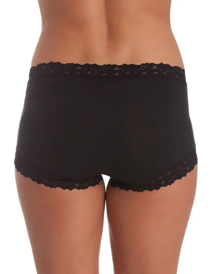 Jockey Parisienne Cotton Full Brief in Black