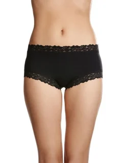 Jockey Parisienne Cotton Full Brief in Black