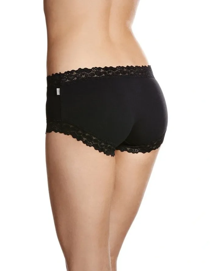 Jockey Parisienne Cotton Full Brief in Black