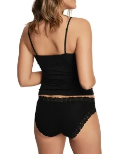 Jockey Parisienne Cotton Bikini Brief in Black