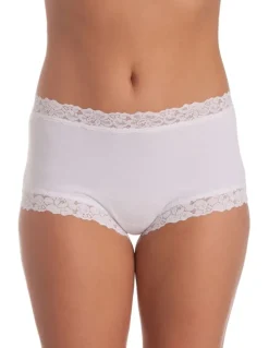 Jockey Parisienne Cotton Full Brief in White