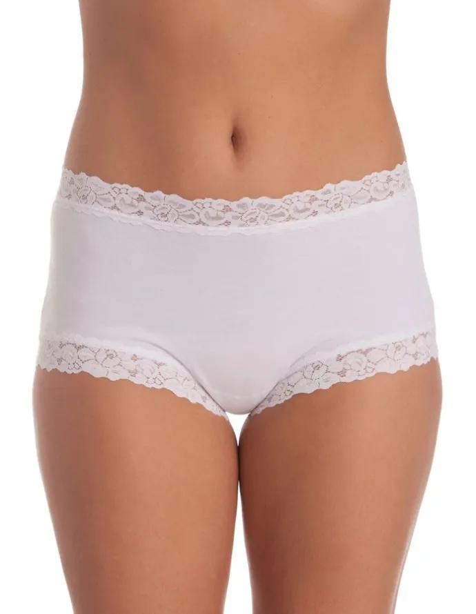 Jockey Parisienne Cotton Full Brief in White