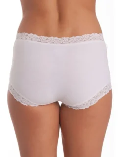 Jockey Parisienne Cotton Full Brief in White