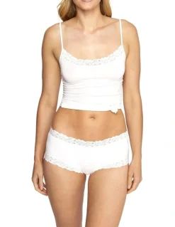 Jockey Parisienne Cotton Boyleg Brief in White
