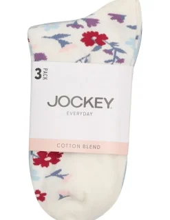 Jockey Pattern Anklet Socks 3 Pack in Multi