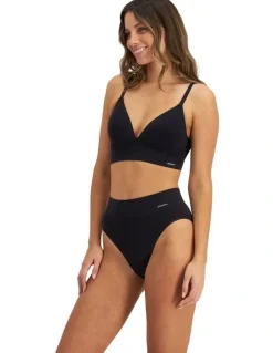 Jockey Skimmies Hi Cut Briefs in Black
