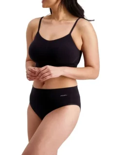 Jockey Skimmies Hi Cut Briefs in Black