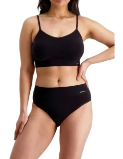 Jockey Skimmies Hi Cut Briefs in Black