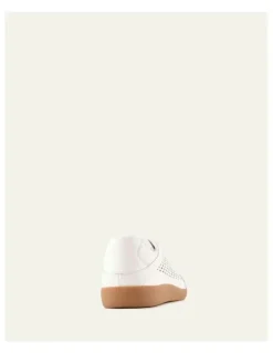 Jo Mercer Lido Leather Sneakers in White