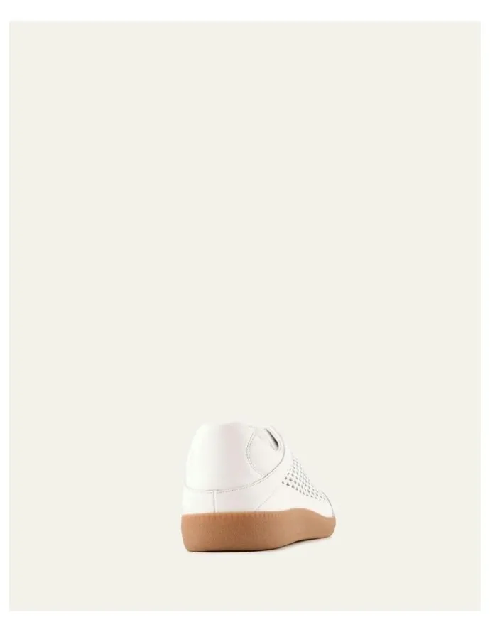 Jo Mercer Lido Leather Sneakers in White